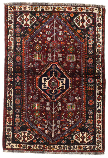  Qashqai Rug 105X154 Authentic
 Oriental Handknotted Dark Brown/Dark Red (Wool, Persia/Iran)
