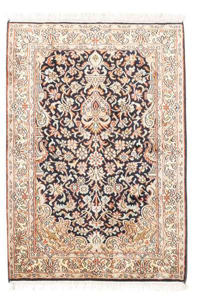  Kashmir Pure Silk Rug 65X94 Authentic
 Oriental Handknotted Yellow/White/Creme (Silk, India)