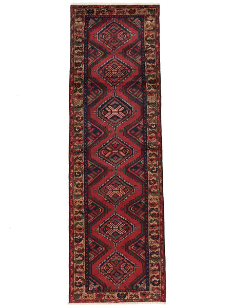  Oriental Hamadan Rug Rug 94X295 Runner
 Dark Pink/Dark Red (Wool, Persia/Iran)