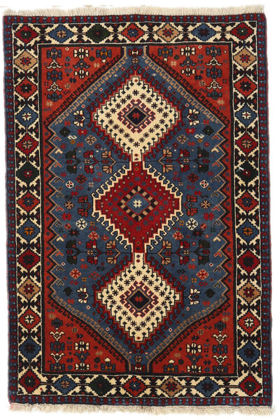  Yalameh Rug 80X120 Authentic
 Oriental Handknotted Dark Brown/Dark Red (Wool, Persia/Iran)
