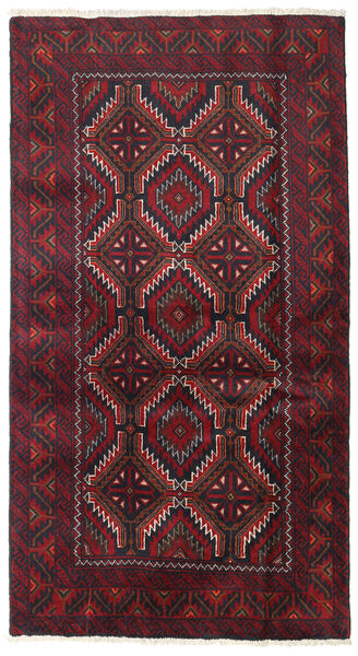  Baluch Rug 101X185 Authentic
 Oriental Handknotted Dark Red/Dark Blue (Wool, Persia/Iran)