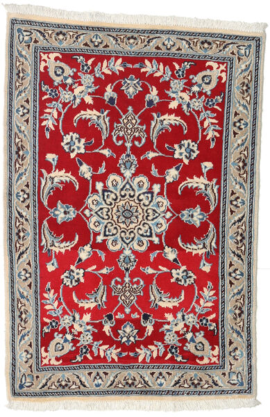  Nain Rug 90X135 Authentic
 Oriental Handknotted Dark Red/Dark Grey (Wool, Persia/Iran)