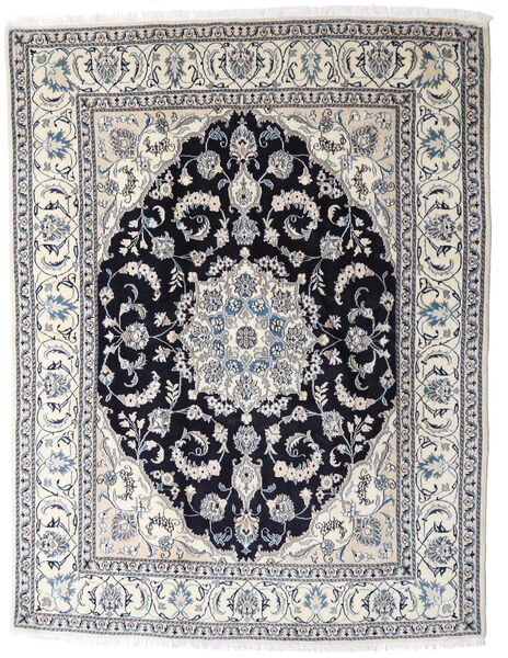  Nain Rug 196X253 Authentic
 Oriental Handknotted Light Grey/Dark Grey (Wool, Persia/Iran)