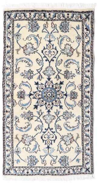  Nain Rug 70X140 Authentic
 Oriental Handknotted Beige/Light Grey (Wool, Persia/Iran)