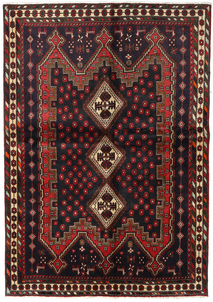  Afshar Rug 148X211 Authentic
 Oriental Handknotted Black/Dark Red (Wool, Persia/Iran)