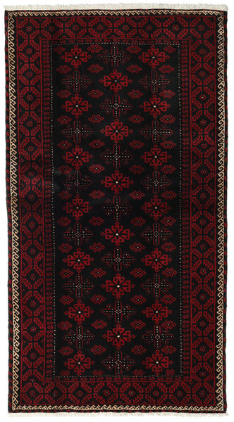  Baluch Rug 105X190 Authentic
 Oriental Handknotted Dark Brown/Dark Red (Wool, Persia/Iran)