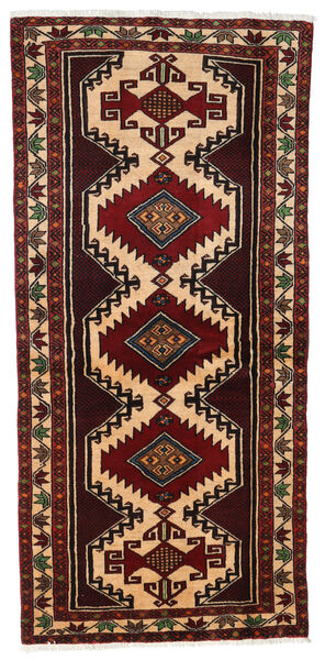  Baluch Rug 96X201 Authentic
 Oriental Handknotted Dark Red (Wool, Persia/Iran)