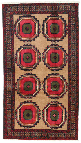  Baluch Rug 102X184 Authentic
 Oriental Handknotted Dark Red/Black (Wool, Persia/Iran)