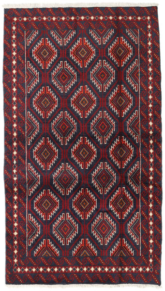  Baluch Rug 100X173 Authentic
 Oriental Handknotted Dark Red/Black (Wool, Persia/Iran)
