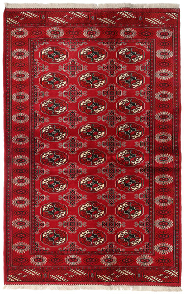  Turkaman Rug 131X202 Authentic
 Oriental Handknotted Dark Red/Crimson Red (Wool, Persia/Iran)