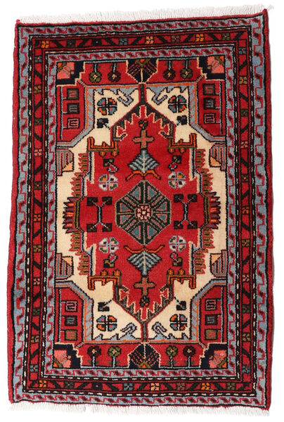  Asadabad Rug 61X90 Authentic
 Oriental Handknotted Dark Brown/Dark Red (Wool, Persia/Iran)