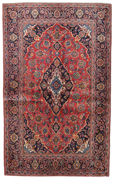  Keshan Rug 132X214 Authentic
 Oriental Handknotted Dark Red/Dark Purple (Wool, Persia/Iran)