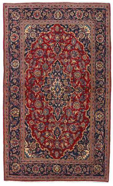  Keshan Rug 135X223 Authentic
 Oriental Handknotted Dark Red/Black (Wool, Persia/Iran)