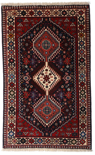  Yalameh Rug 79X130 Authentic
 Oriental Handknotted Dark Red (Wool, Persia/Iran)