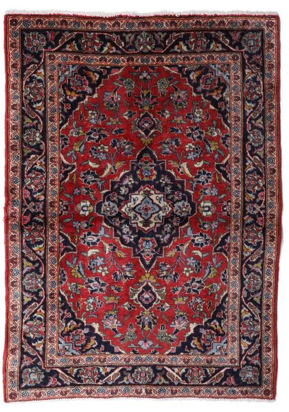  Keshan Rug 101X140 Authentic
 Oriental Handknotted Dark Brown/Dark Red (Wool, Persia/Iran)