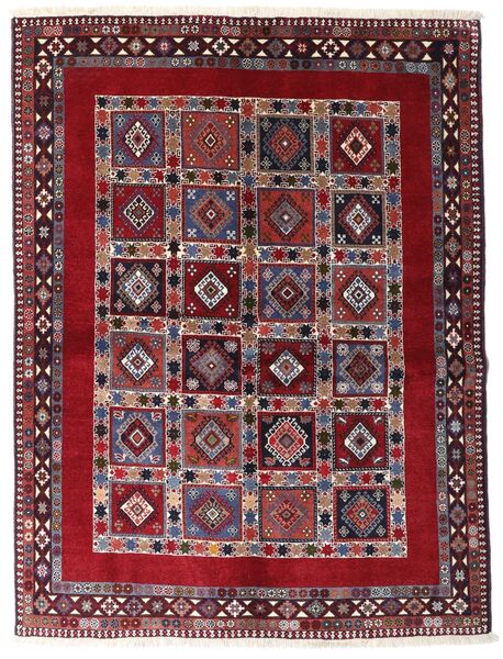  Yalameh Rug 152X200 Authentic
 Oriental Handknotted Dark Red/Light Grey (Wool, Persia/Iran)