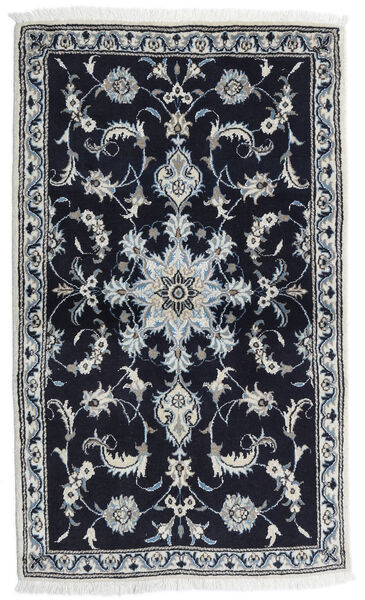  Nain Rug 85X141 Authentic
 Oriental Handknotted Black/Light Grey (Wool, Persia/Iran)