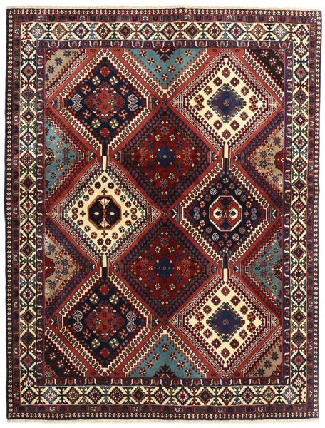  Yalameh Rug 152X198 Authentic
 Oriental Handknotted Dark Red/Dark Brown (Wool, Persia/Iran)