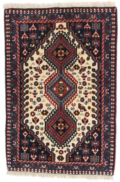 Yalameh Rug Rug 63X96 Dark Purple/Dark Pink (Wool, Persia/Iran)