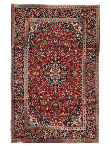  Keshan Rug 195X303 Authentic
 Oriental Handknotted Dark Red/Dark Brown (Wool, Persia/Iran)