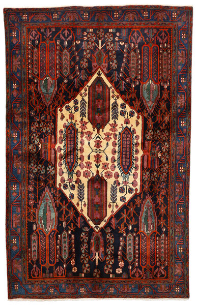  Afshar Rug 156X250 Authentic
 Oriental Handknotted Dark Red/Dark Brown (Wool, Persia/Iran)