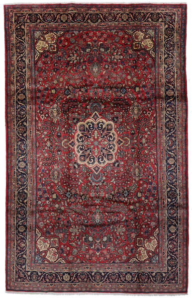  212X330 Mehraban Rug Handknotted Rug Dark Red/Red Persia/Iran 