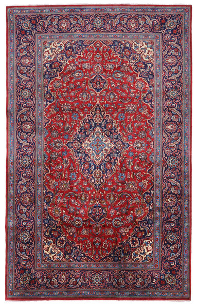  Mashad Rug 200X319 Authentic
 Oriental Handknotted Dark Purple/Dark Red (Wool, Persia/Iran)
