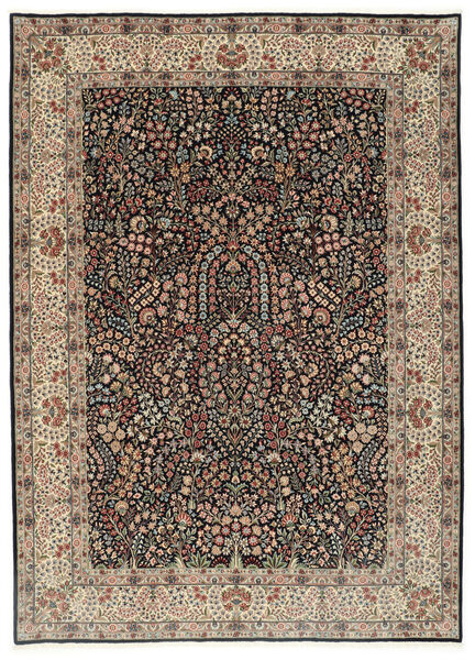  Kerman Lavar Rug 250X348 Authentic
 Oriental Handknotted Light Brown/Black Large (Wool/Silk, Persia/Iran)
