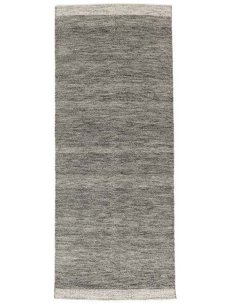  Serafina - Dark Grey Melange Rug 100X250 Authentic
 Modern Handwoven Runner
 Light Grey (Wool, India)