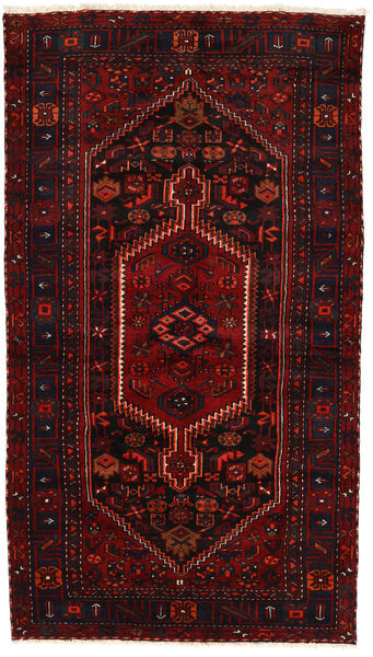  Zanjan Rug 133X236 Authentic
 Oriental Handknotted Dark Brown/Dark Red (Wool, Persia/Iran)