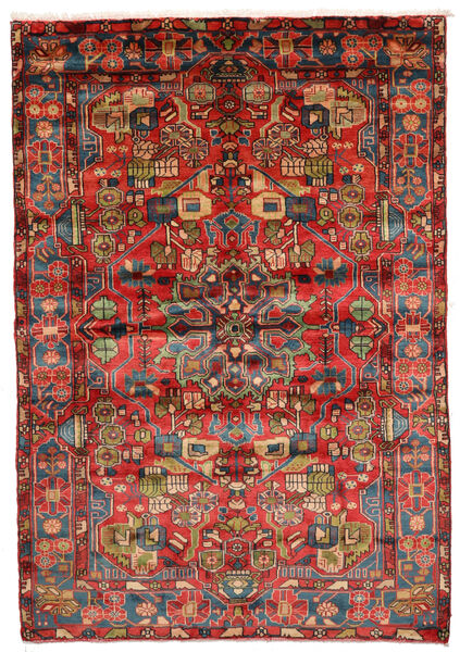  Nahavand Old Rug 161X230 Authentic
 Oriental Handknotted Dark Brown/Black (Wool, Persia/Iran)