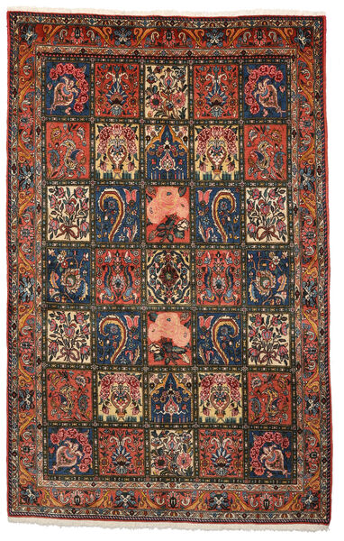  Bakhtiari Collectible Rug 160X253 Authentic
 Oriental Handknotted Black/Dark Brown (Wool, Persia/Iran)