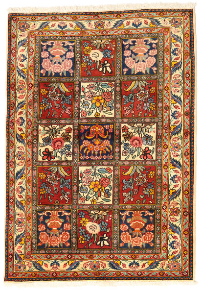 Bakhtiari Collectible Rug 108X155 Authentic
 Oriental Handknotted Dark Brown/Crimson Red (Wool, Persia/Iran)