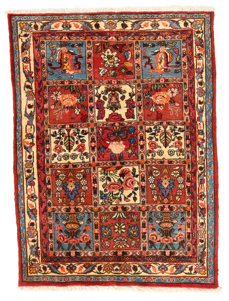  Bakhtiari Collectible Rug 106X140 Authentic
 Oriental Handknotted Rust Red/Dark Red (Wool, Persia/Iran)