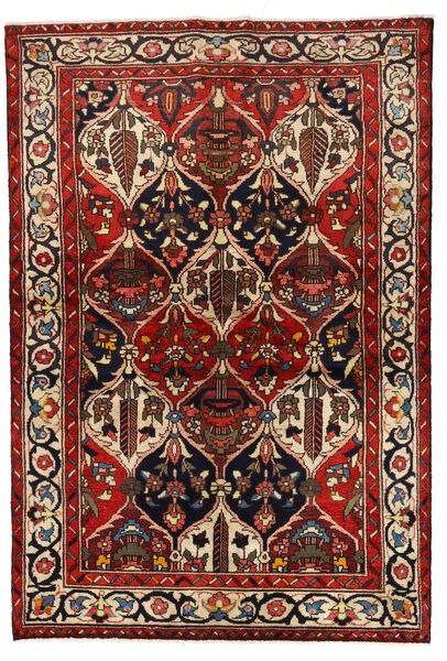  Bakhtiari Rug 139X205 Authentic
 Oriental Handknotted Dark Red/Black (Wool, Persia/Iran)
