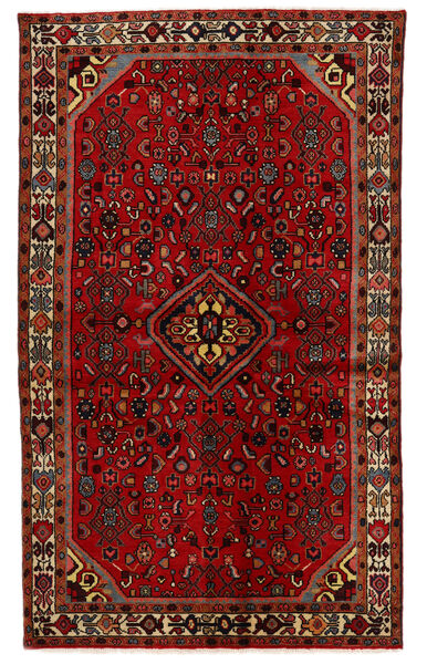  Hosseinabad Rug 125X208 Authentic
 Oriental Handknotted Dark Red/Rust Red (Wool, Persia/Iran)