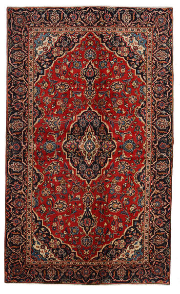  Keshan Rug 137X228 Authentic
 Oriental Handknotted Dark Red/Black (Wool, Persia/Iran)