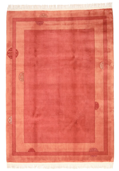 China 90 Line Rug 213X305 Authentic
 Oriental Handknotted Crimson Red/Rust Red (Wool, China)