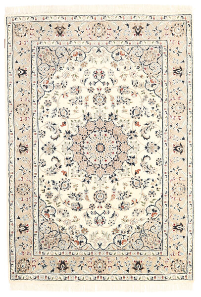  Nain Indo Rug 125X181 Authentic
 Oriental Handknotted Beige/Light Grey ( India)