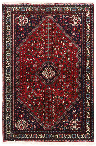  Abadeh Rug 102X155 Authentic
 Oriental Handknotted Dark Red/Black (Wool, Persia/Iran)