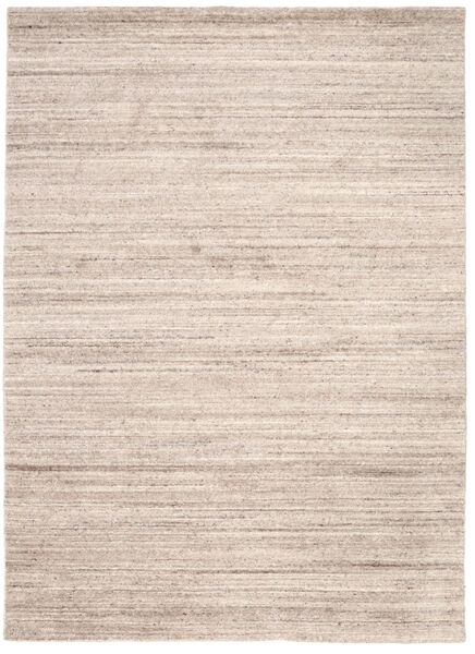  190X240 Plain (Single Colored) Mazic Rug - Beige Wool, 