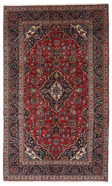  Keshan Rug 148X247 Authentic
 Oriental Handknotted Dark Red/Black (Wool, Persia/Iran)
