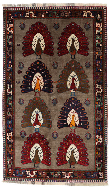  Qashqai Rug 135X224 Authentic
 Oriental Handknotted Dark Brown/Dark Red (Wool, Persia/Iran)