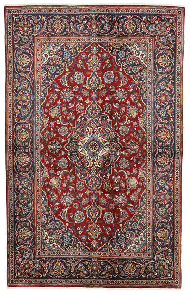  Keshan Rug 134X210 Authentic
 Oriental Handknotted Dark Red/Dark Brown (Wool, Persia/Iran)