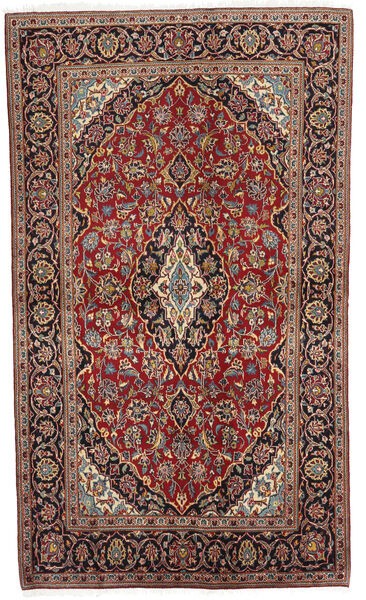  Keshan Rug 133X223 Authentic
 Oriental Handknotted Dark Red/White/Creme (Wool, Persia/Iran)