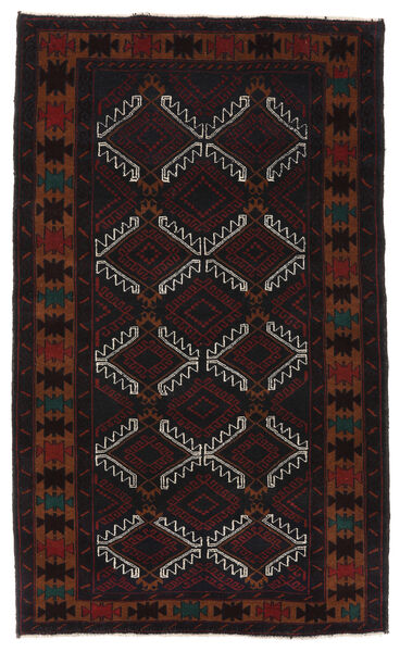  Baluch Rug 112X187 Authentic
 Oriental Handknotted Black/Dark Red (Wool, Afghanistan)