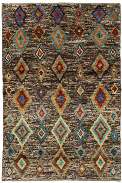  Moroccan Berber - Afghanistan Rug 117X174 Authentic
 Modern Handknotted Black/Dark Brown (Wool, Afghanistan)