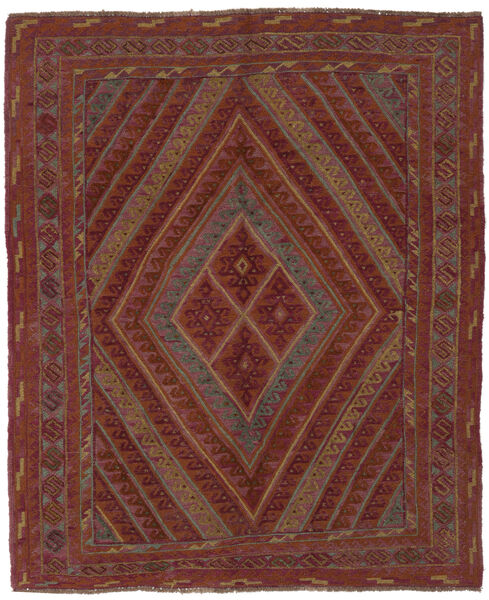 147X190 Kilim Golbarjasta Rug Oriental Dark Red/Black (Wool, Afghanistan)