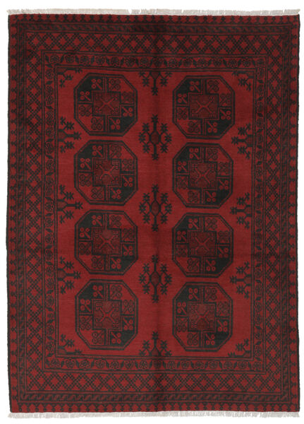  Afghan Rug 145X198 Authentic
 Oriental Handknotted Black (Wool, Afghanistan)