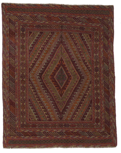  Oriental Kilim Golbarjasta Rug Rug 150X185 Black/Brown (Wool, Afghanistan)
